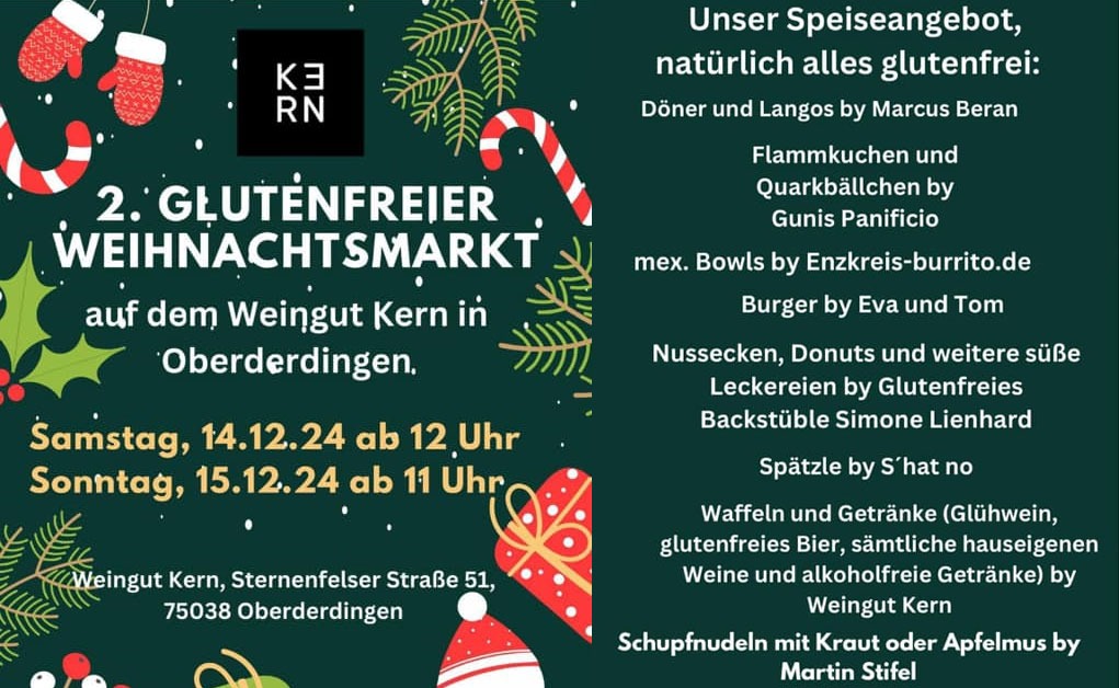 Glutenfreier Weihnachtsmarkt am Weingut Kern